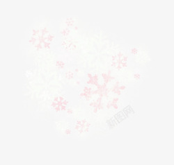 冬日梦幻背景冬季雪花高清图片