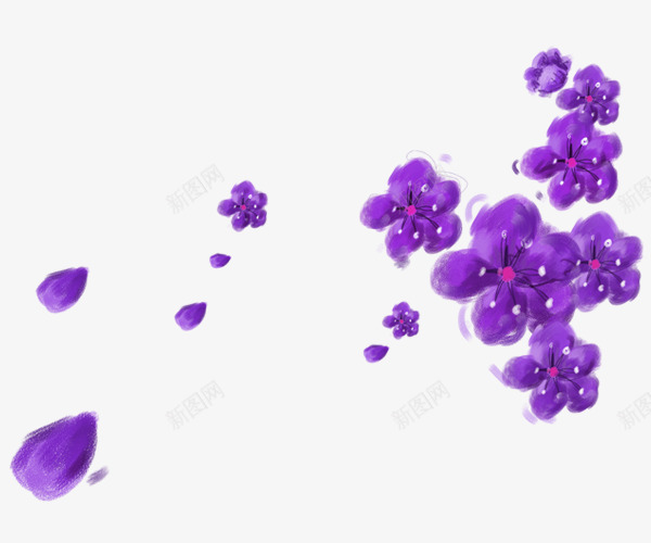 紫色清新花瓣花朵漂浮png免抠素材_新图网 https://ixintu.com 免抠PNG 清新 漂浮 漂浮素材 紫色 花朵 花瓣