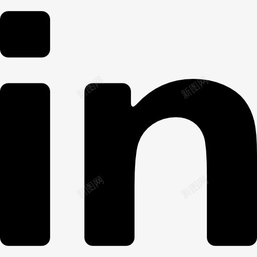 链接标志的两封信图标png_新图网 https://ixintu.com LinkedIn网站 字母 标志 标识 符号 酷的图标 链接 链接标志