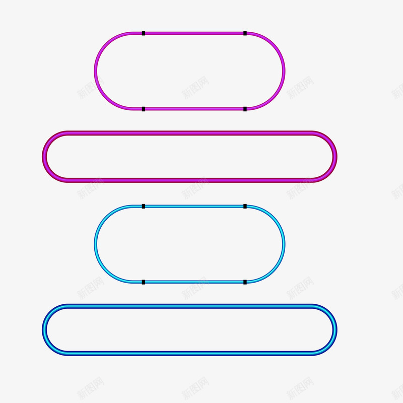 双色系椭圆标题边框psd免抠素材_新图网 https://ixintu.com 促销 划算 双12 双色系 标题边框 电商购物节