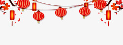新春春节海报灯笼装饰高清图片