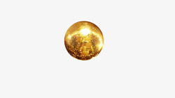 黄金色小球素材