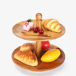 实木餐具创意木质盘子高清图片