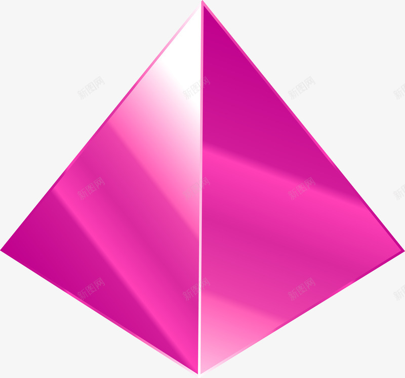 彩色立体三角形超清图png免抠素材_新图网 https://ixintu.com 三角型 三角形 彩色三角型 标志三角型 立体