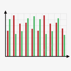 网格条形图坐标轴素材