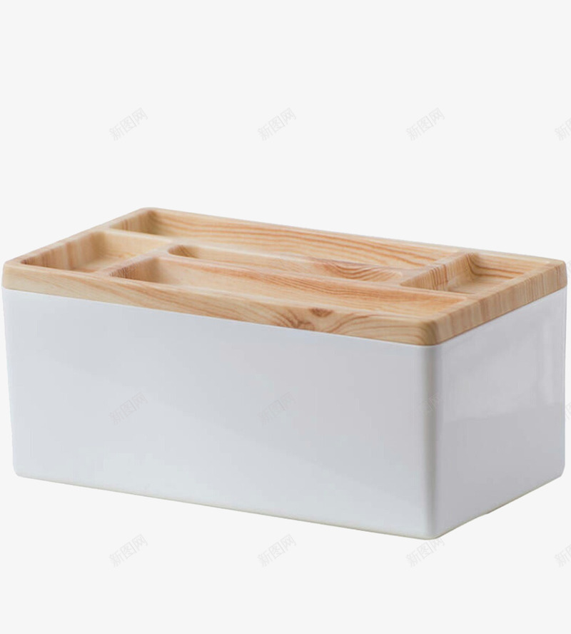 白色木质纸巾盒png免抠素材_新图网 https://ixintu.com 产品实物 木质 白色 纸巾盒