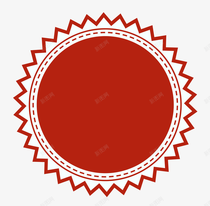 剪纸太阳png免抠素材_新图网 https://ixintu.com 不规则 双12 太阳形 淘宝 红太阳 红色剪纸 边框纹理