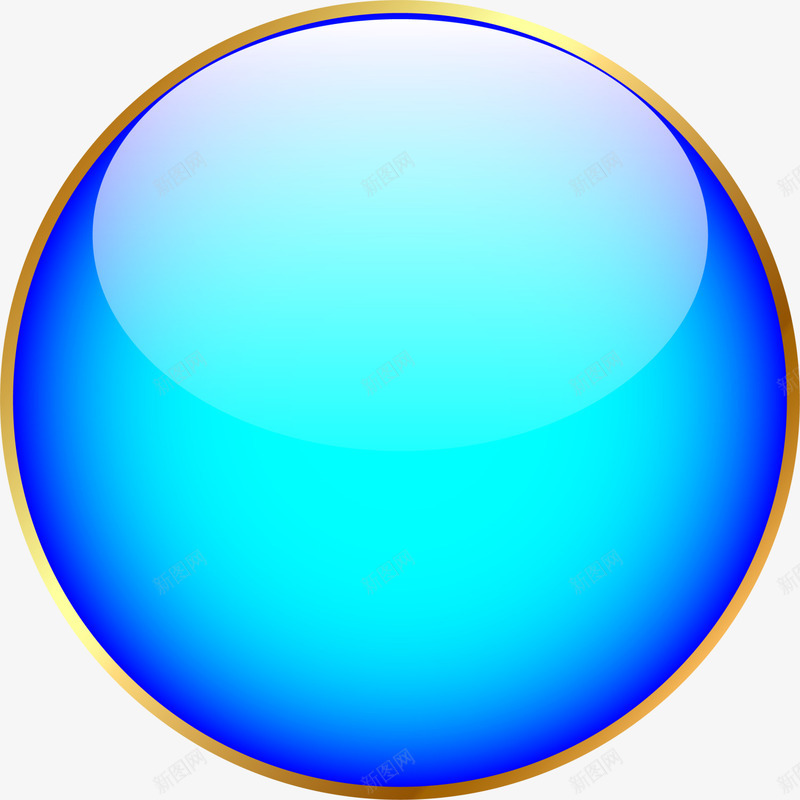 蓝色圆圈框架png免抠素材_新图网 https://ixintu.com 圆圈标志 清新光圈 简约框架 蓝色框架 装饰图案 闪耀圆环