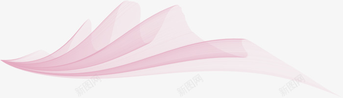 粉色科技感飘带png免抠素材_新图网 https://ixintu.com 科技感 粉色 背景 装饰 飘带