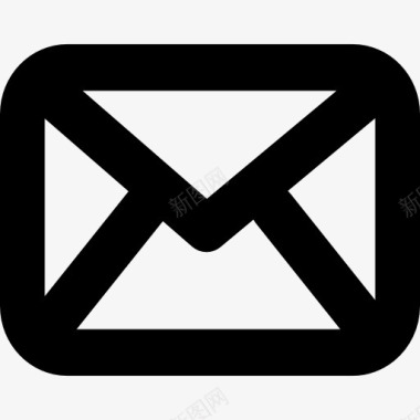 包络轮廓的电子邮件界面符号图标图标