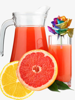 红橙汁实物鲜果汁高清图片