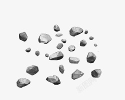 漂浮石头小碎石块高清图片
