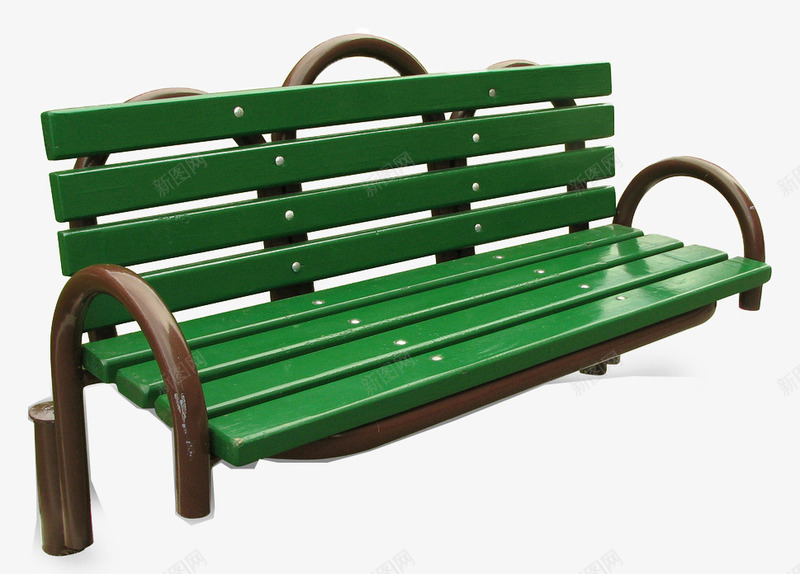 花园椅子png免抠素材_新图网 https://ixintu.com 家具 木质椅子 绿色 花园 长椅
