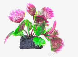 红绿紫前景水草无毒塑料花鱼缸装饰水草高清图片