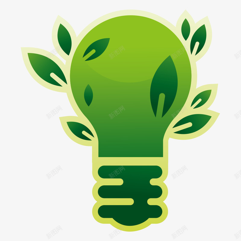 能源环保png免抠素材_新图网 https://ixintu.com 低碳 减排 灯泡 环保 生态 绿色 绿色能源 自然 节能