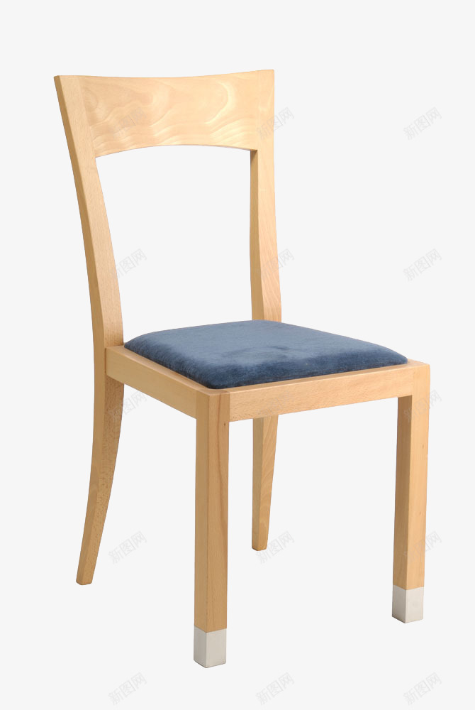 实木椅子png免抠素材_新图网 https://ixintu.com 四腿 实木 椅子 灰色软垫