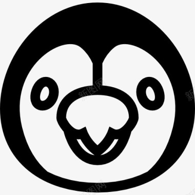 企鹅面前图标图标
