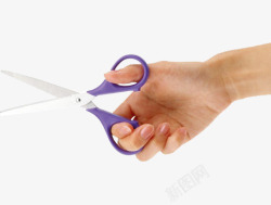 剪刀剪手握着剪子的手高清图片