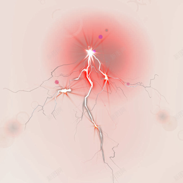 雷击型炫光png免抠素材_新图网 https://ixintu.com 光感 光效 异影 炫光 雷电