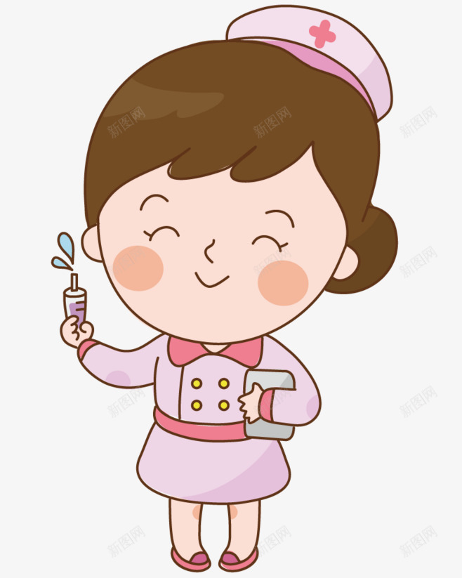 医生护士打针psd免抠素材_新图网 https://ixintu.com 医生 卡通医生 手绘疫苗打针插画 打针 护士 护士漫画 护士节插画 漂亮护士 疫苗打针