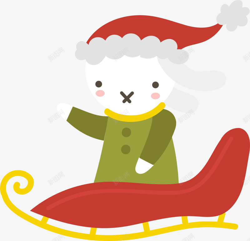 红色冬季雪橇雪人png免抠素材_新图网 https://ixintu.com Christmas Merry 冬季雪人 圣诞快乐 圣诞老人 圣诞节 雪橇车