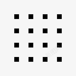 网格点黑色默认图标png_新图网 https://ixintu.com dot grid 点 网格