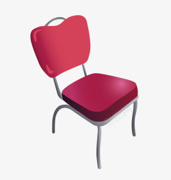 红色家居椅子素材