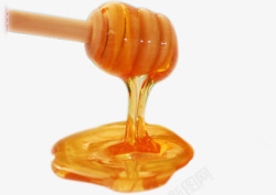 黄色糖浆流动的蜂蜜高清图片