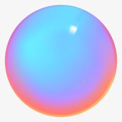 漂浮彩色球体立体插画矢量图素材