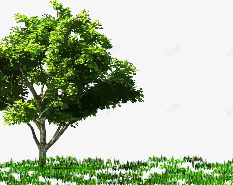 大树png免抠素材_新图网 https://ixintu.com 一棵树 大地 树 植物 绿色