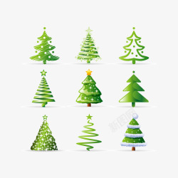 芯片抽象圣诞树圣诞树高清图片