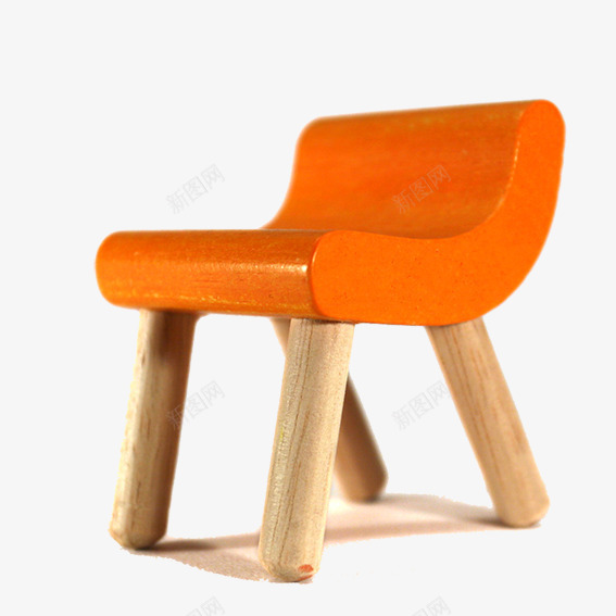 实木椅子png免抠素材_新图网 https://ixintu.com 实木 椅子 橘色 玩具