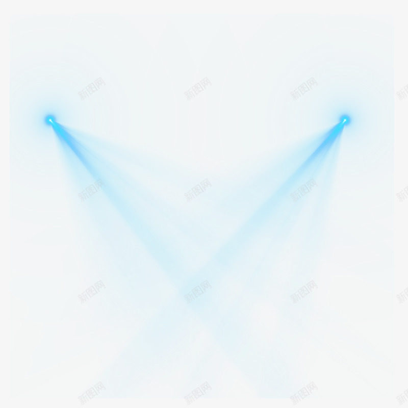 蓝色科技感光效png免抠素材_新图网 https://ixintu.com 光效 未来感 科技 素材 蓝色