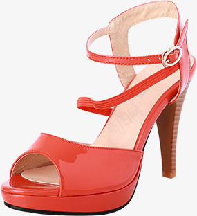 红色女士高跟鞋模特png免抠素材_新图网 https://ixintu.com 女士 模特 红色 高跟鞋