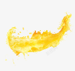 色彩搭配黄色漂浮水流状高清图片