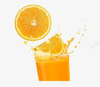 鲜榨橙汁png免抠素材_新图网 https://ixintu.com 橙色 维生素C 美白