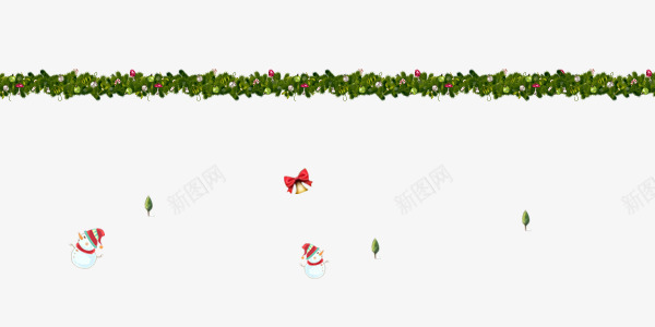 圣诞装饰材料png免抠素材_新图网 https://ixintu.com 圣诞 圣诞树 素材 草 装饰 雪人