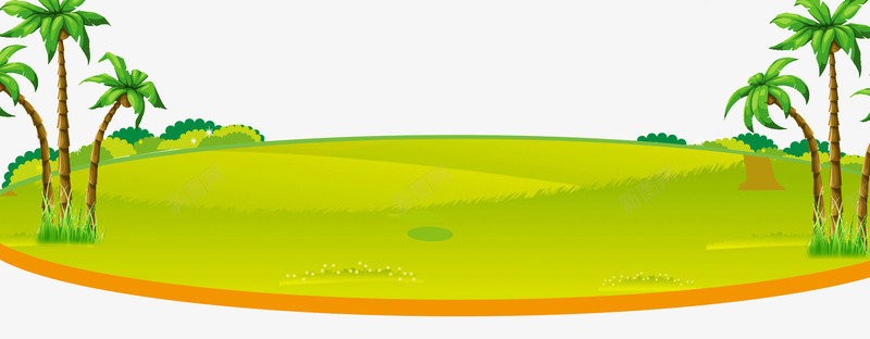 清新风景png免抠素材_新图网 https://ixintu.com 小岛 树木 清新 绿色 草坪 风景