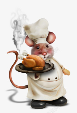 小老鼠厨师素材