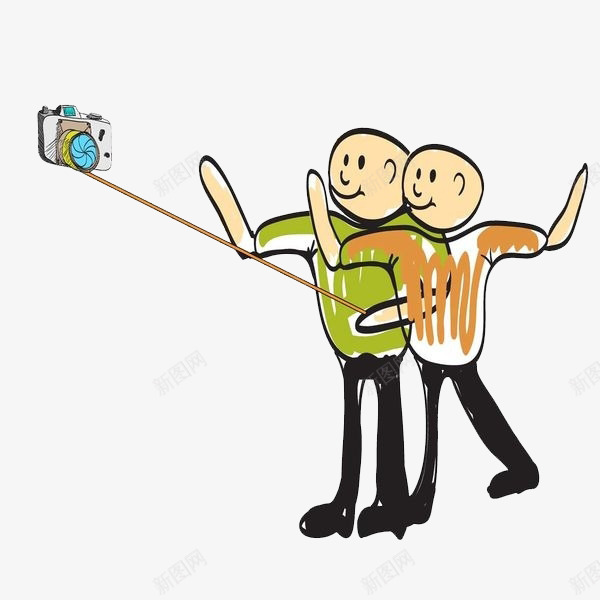 自拍的男人png免抠素材_新图网 https://ixintu.com 卡通 帅气的 手机 手绘 男人 简笔 自拍 自拍杆