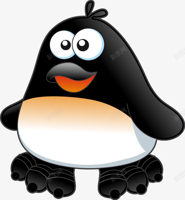 手绘卡通企鹅动物图案png免抠素材_新图网 https://ixintu.com 动物图案 卡通企鹅 小企鹅图案 手绘