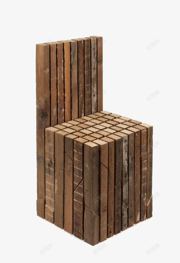 木头拼接座椅png免抠素材_新图网 https://ixintu.com 创意 座椅 木头拼接 木头拼接座椅 椅子
