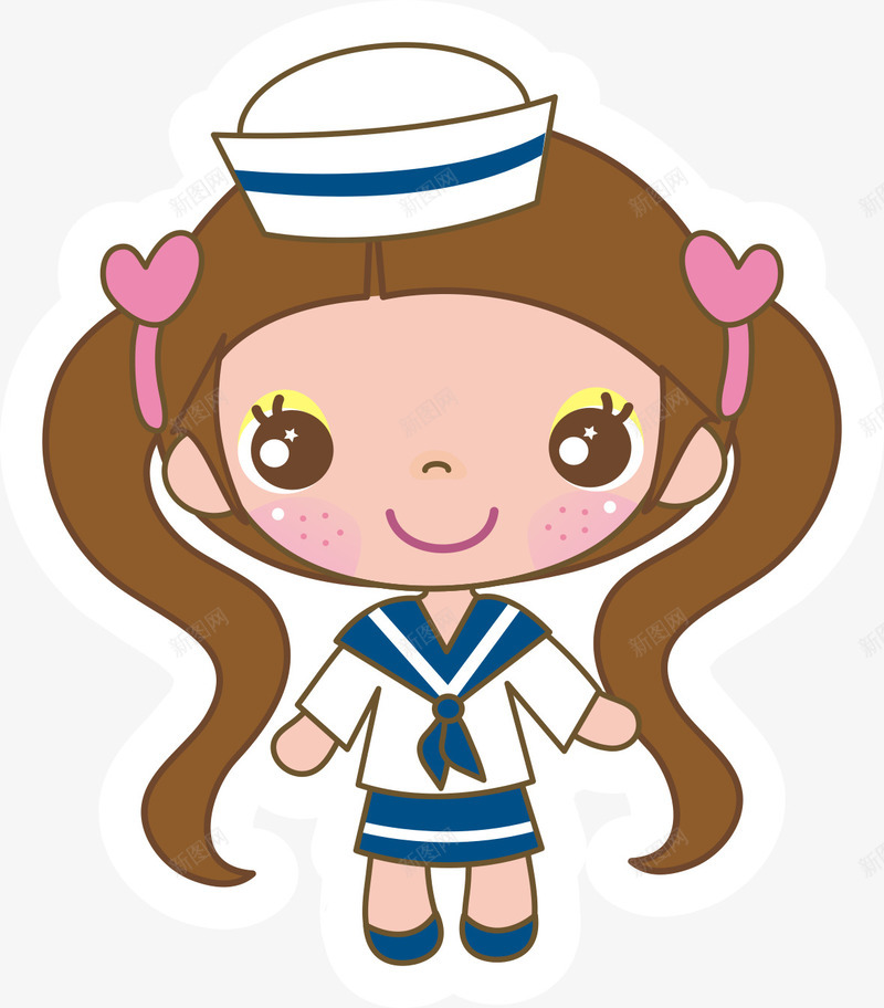 卡通小护士png免抠素材_新图网 https://ixintu.com 卡通 卡通小护士 女孩 小护士 手绘