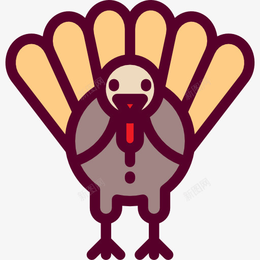 土耳其图标png_新图网 https://ixintu.com 动物 感恩节 晚餐 火鸡 食品 鸡肉