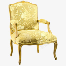 黄色高贵椅子素材