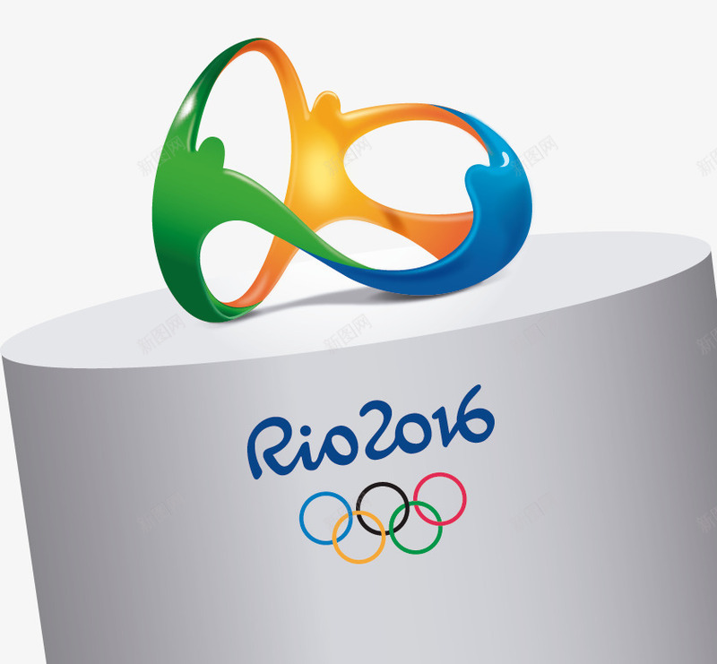 巴西里约奥运会立体标志png免抠素材_新图网 https://ixintu.com 2016奥运会 奥运会 巴西里约奥运会 立体标志