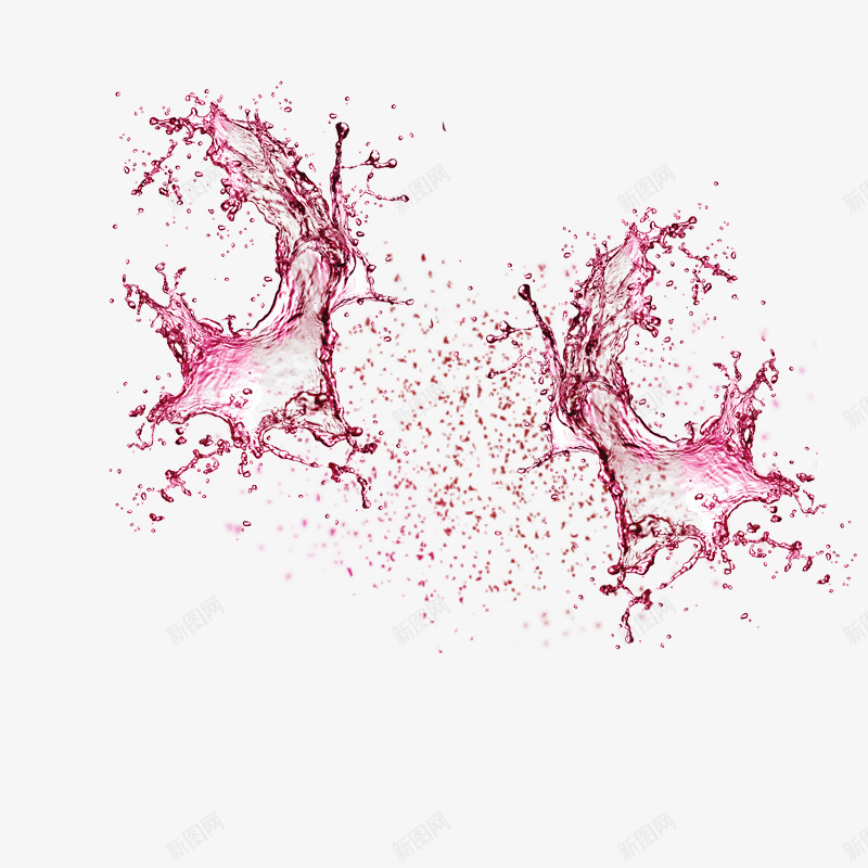 紫色漂浮飞溅的水滴png免抠素材_新图网 https://ixintu.com 水滴 漂浮 紫色 飞溅