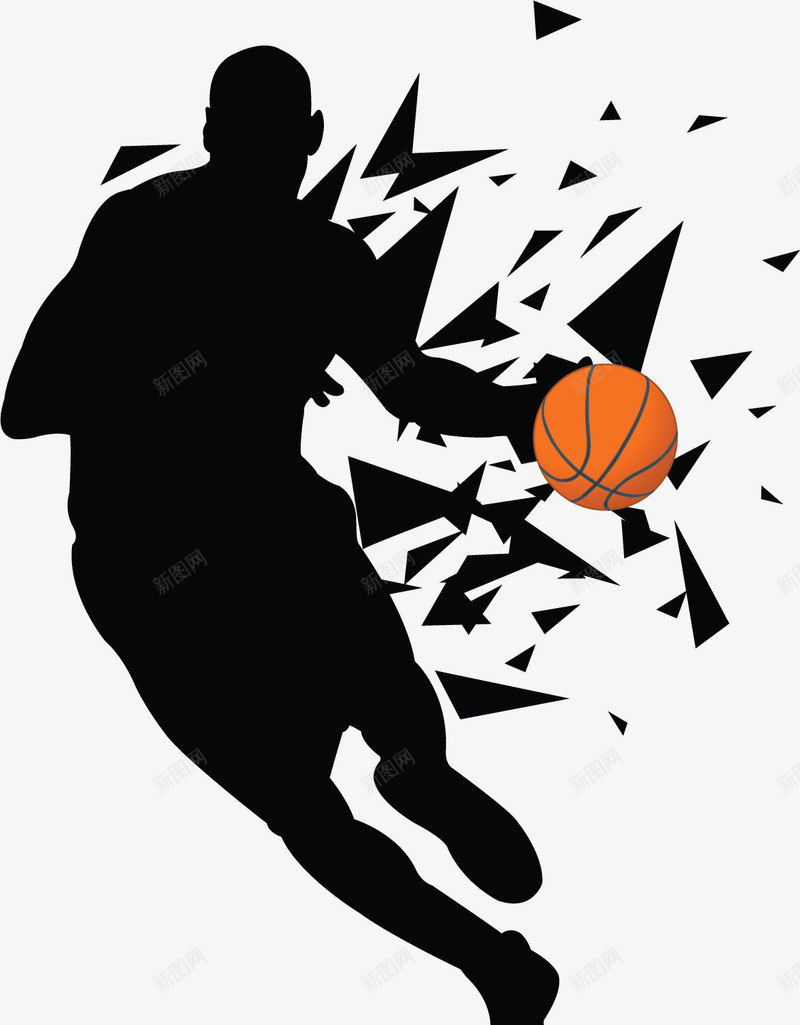 篮球运动带球过人矢量图ai免抠素材_新图网 https://ixintu.com 健身 健身运动 带球过人 矢量png 篮球 篮球运动 矢量图