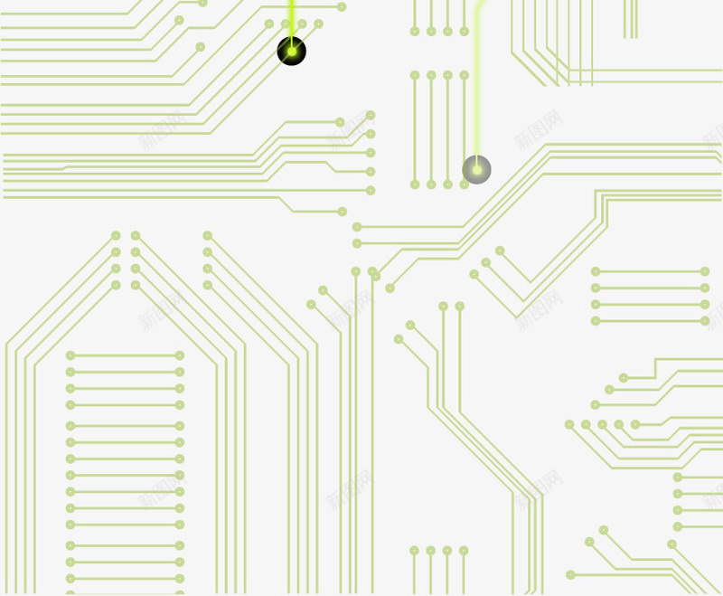 绿色电路板png免抠素材_新图网 https://ixintu.com 接线图 电子元件 电子元件图 电子科技 电线图 电路图 电路板 电路板贴图 科技 科技感线条 科技电路图 绿色
