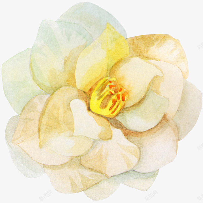 黄色花朵手绘简图png免抠素材_新图网 https://ixintu.com 手绘图 美丽的 花卉 花朵 花蕊 装饰 黄色花朵
